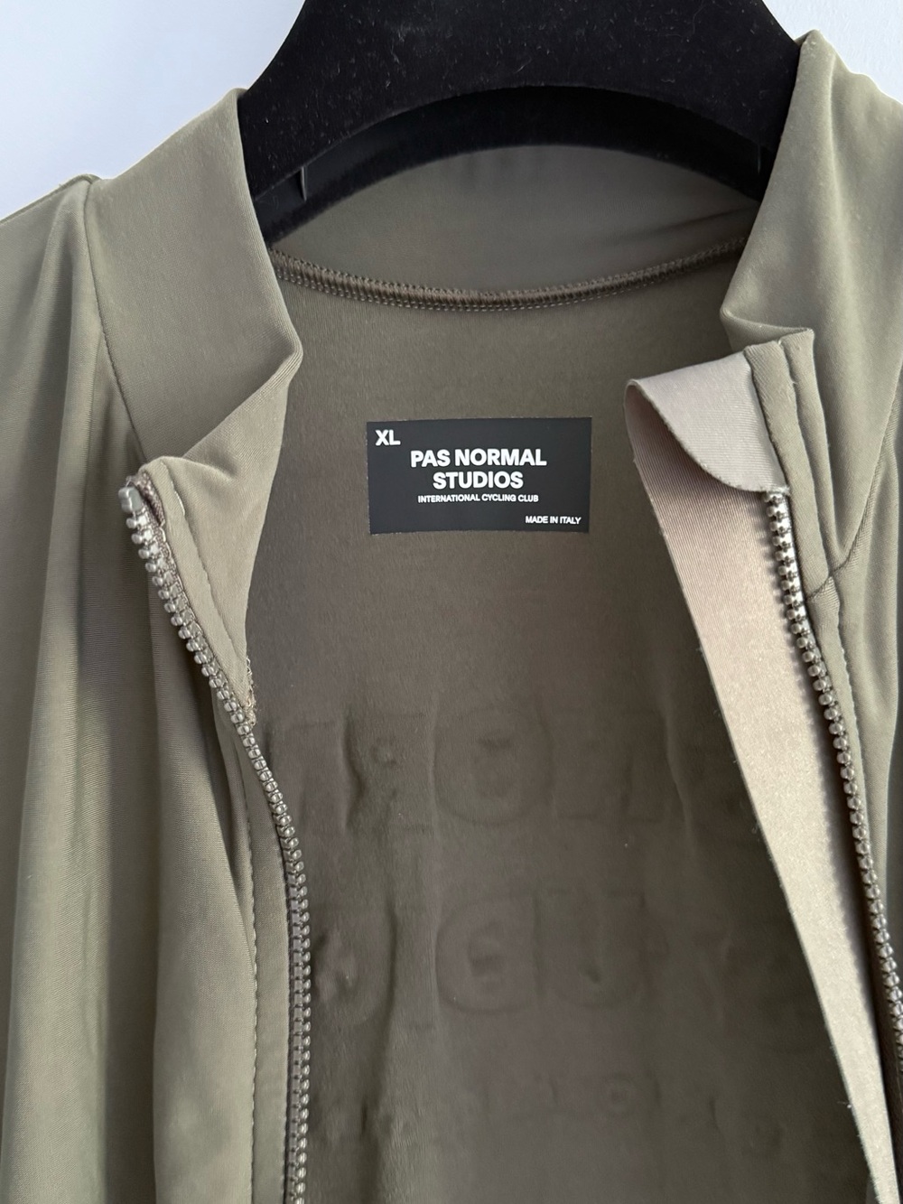 PAS Normal Studios Essentials Olive & Teal Performance Cycling Long Slee Jersey - Picture 3 of 4